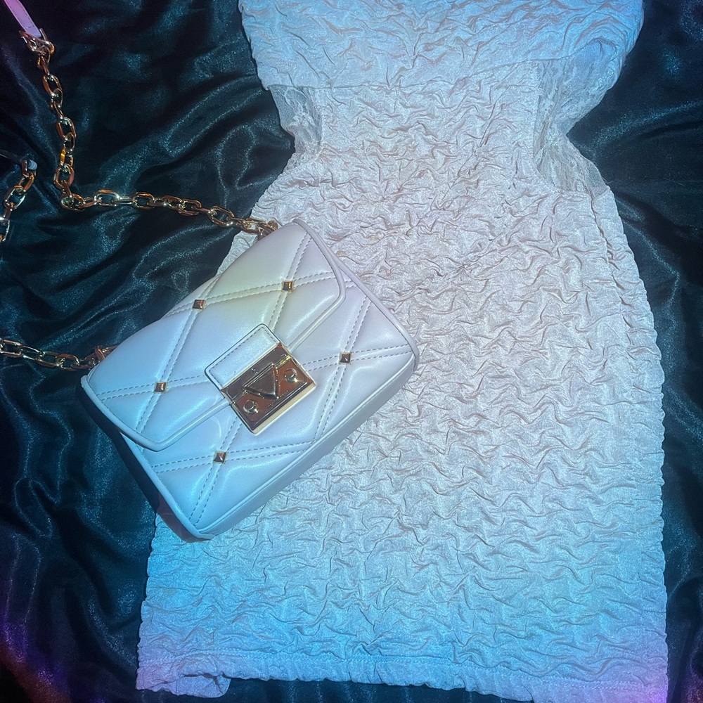Vintage Forever 21 Dress + Pink Michael Kors Purse Bundle